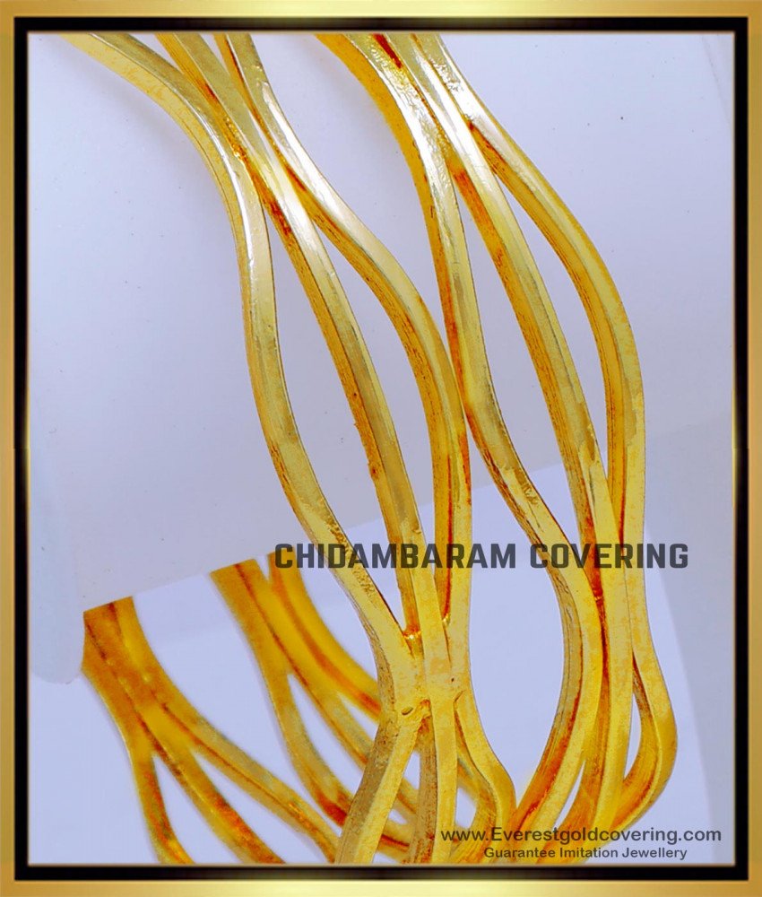 BNG832 - 2.6 New Impon Plain Daily Wear Gold Bangle Design Latest