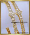 BNG836 - 2.6 Latest Gold Design White Stone Pure Impon Bangles