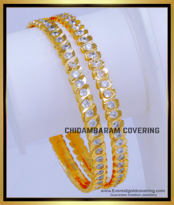 BNG837 - 2.6 First Quality Impon Stone Gold Bangle Design Latest