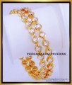 BNG855 - 2.8 Impon Gold Plated White Ad Stone Bangles for Women