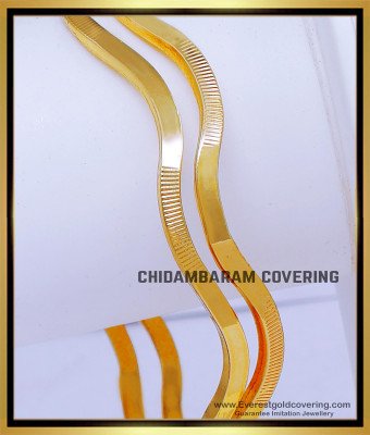 BNG859 - 2.6 Impon Light Weight Simple Gold Bangles Design Bangles