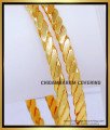 BNG860 - 2.6 Impon Plain Simple Gold Bangles Designs for Daily Use