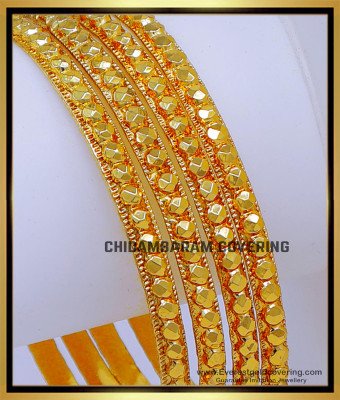 BNG875 - 2.10 Gold Design Daily Wear Guaranteed Gold Plated Bangles