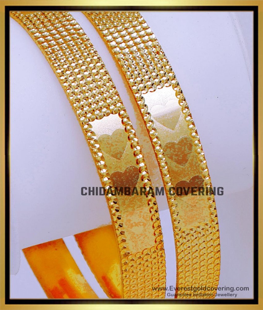 BNG877 - 2.4 New Model Gold Bangles Design Light Weight for Women
