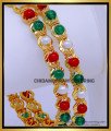 BNG883 - 2.10 Latest Gold Plated Colorful Beads Bangles for Women