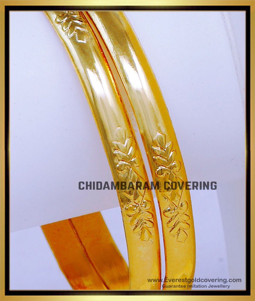 BNG886 - 2.6 Impon Daily Use Gold Simple Bangles Design