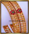 BNG891 - 2.8 New Ruby Emerald Antique Temple Bangles for Women