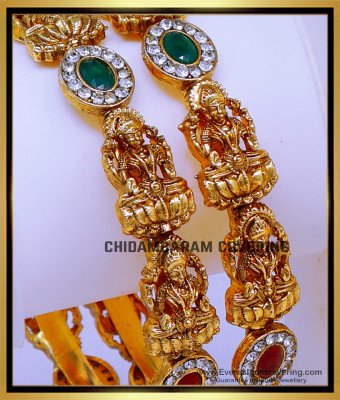 BNG892 - 2.8 Latest Antique Gold Bangles Designs Online Shopping