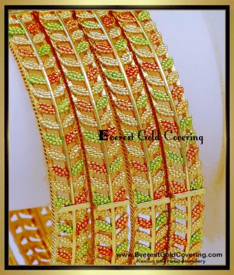 BNG902 - 2.10 Size Attractive Gold Plated Jewellery Design Bangles