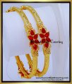 BNG906 - 2.6 Latest Light Weight Forming Gold Stone Bangles Design