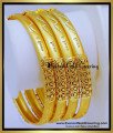 BNG907 - 2.6 Gold Look Wedding Forming Gold Bangles Set for Women