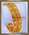 BNG914 - 2.6 Latest Heart Design Gold Plated Bangles for Women