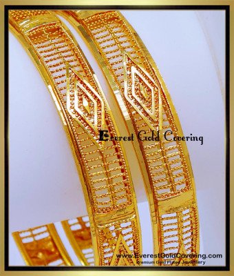 BNG915 - 2.4 New Model Gold Bangles Design Light Weight Collection