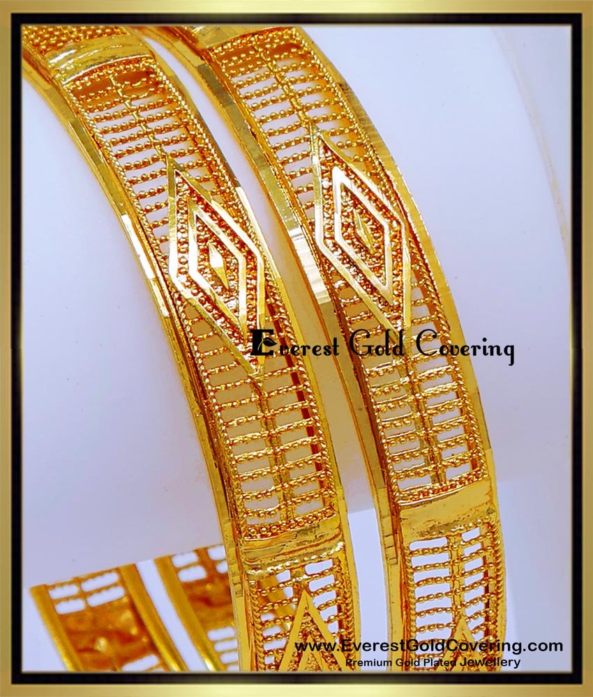 BNG915 - 2.6 New Model Gold Bangles Design Light Weight Collection