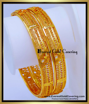 BNG916 - 2.10 One Gram Gold Bangles Design Light Weight Jewelry