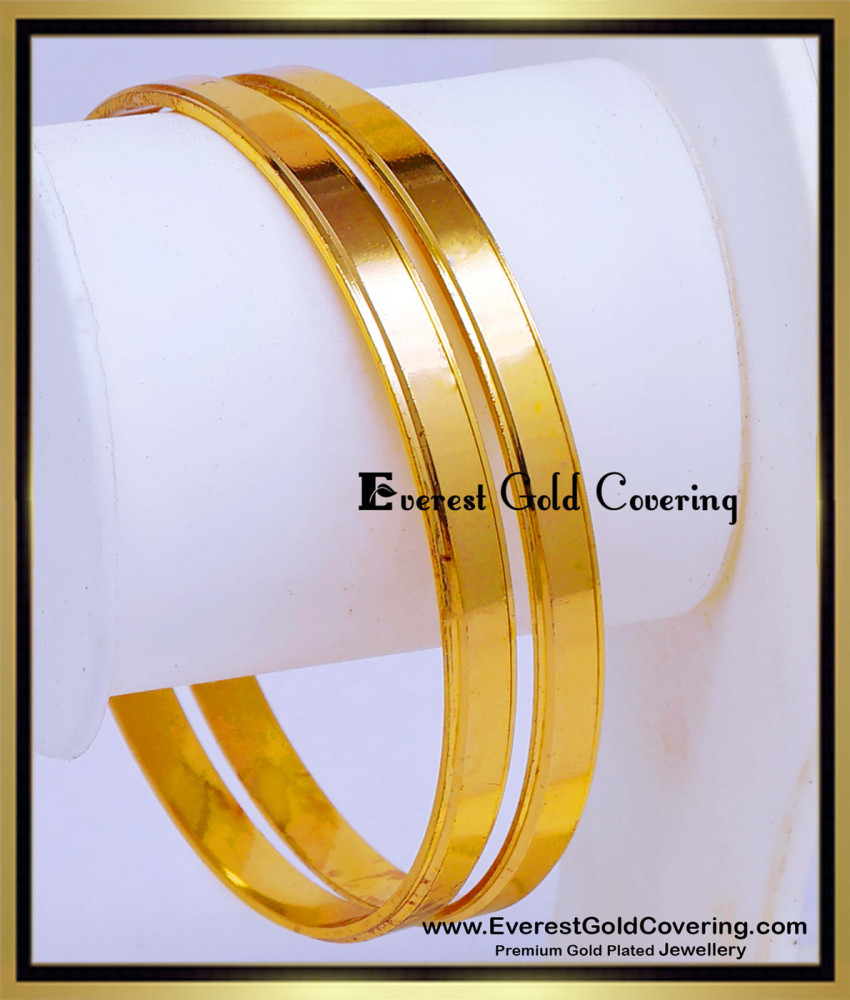 BNG922 - 2.8 Gold Design Simple 1 Gram Gold Bangles Daily Wear