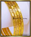 BNG924 - 2.6 Traditional Gold Design One Gram Gold Bangles Online