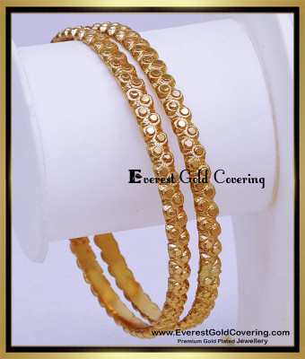BNG933 - 2.8 Traditional Impon Muthu Bangles Design Daily Use