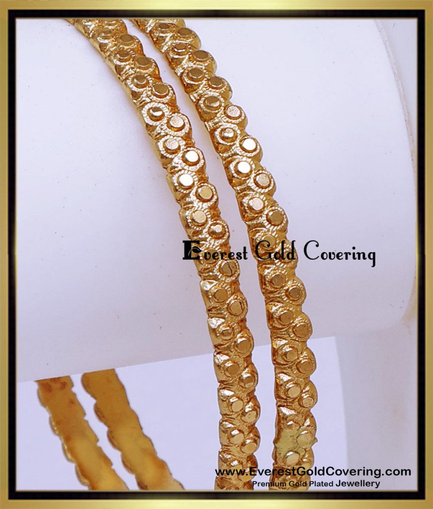 BNG933 - 2.4 Traditional Impon Muthu Bangles Design Daily Use