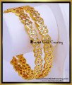 BNG938 - 2.8 first Quality South Indian Impon White Stone Bangles