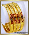 BNG943 - 2.8 Gold Forming Light Weight Gold Bangles Design Online