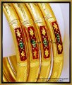 BNG943 - 2.8 Gold Forming Light Weight Gold Bangles Design Online