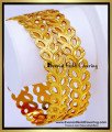 BNG944 - 2.8 Size 1 Gram Gold Bangles Daily Wear Leaf Bangles Gold