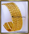 BNG947 - 2.4 Simple Gold Look Kangan Design Wedding Bangles Set