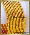 BNG950 - 2.4 Bridal Wear Gold Covering Bangles Set Of 12 Pieces