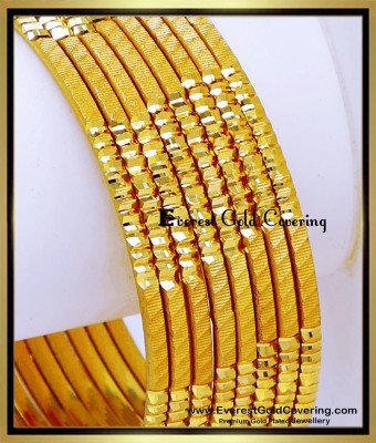 BNG953 - 2.6 Trendy 8 Bangles Set One Gram Gold Plated Jewellery
