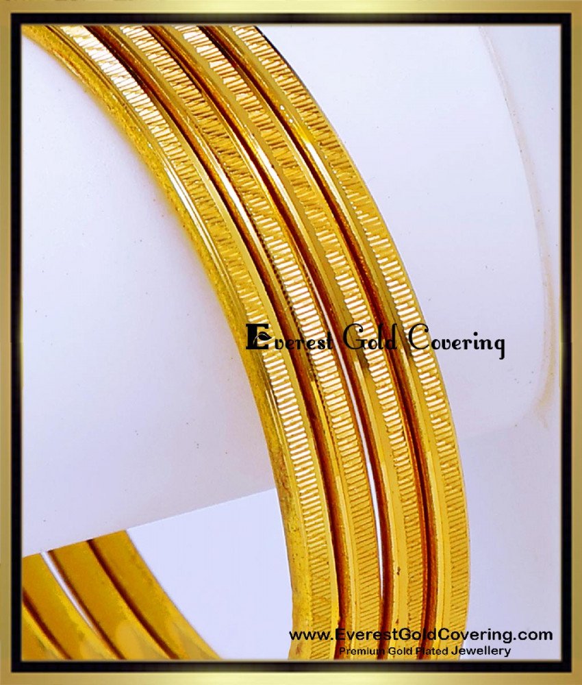 BNG954 - 2.8 One Gram Gold Casual Daily Wear Gold Bangle Design