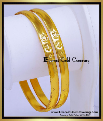 BNG956 - 2.4 Gold Model Five Metal Daily Wear Impon Bangles