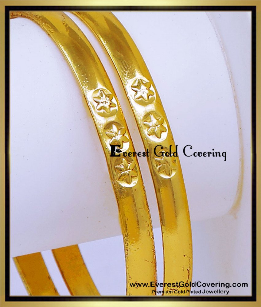 BNG956 - 2.4 Gold Model Five Metal Daily Wear Impon Bangles