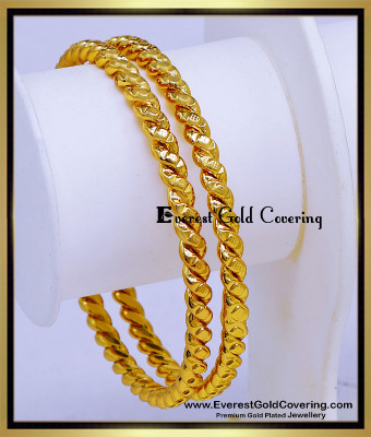 BNG958 - 2.6 New Model Twisted Impon Bangles Set for Women