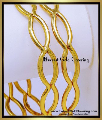 BNG959 - 2.4 South Indian Original Impon Bangles Gold Design