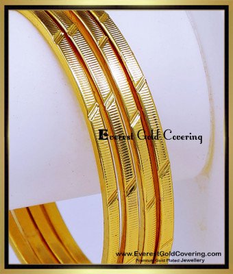BNG964 - 2.4 Original Impon Jewellery Set Of 4 Bangles for Daily Use