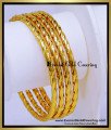 BNG966 - 2.6 Traditional Impon Heavy Murukku Bangles Gold Design