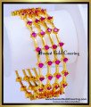 BNG974 - 2.4 Elegant Set Of 4 Ruby Stone Bangles Gold Designs
