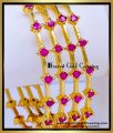BNG974 - 2.4 Elegant Set Of 4 Ruby Stone Bangles Gold Designs
