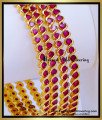 BNG976 - 2.8 Pure Impon Bridal Wear Pink Ruby Bangles Design