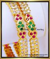 BNG979 - 2.6 Traditional Multi Stone Impon Bangles Wedding Collection