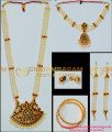 BNS01- Complete Set Bharatanatyam Jewellery with All The 10 Separate Ornaments 