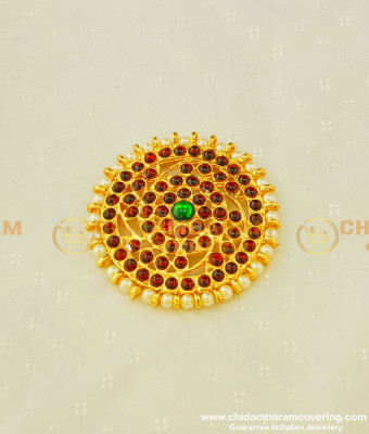 BNS11 - Bharatanatyam Hair Accessory Kemp Round Stone Rakudi For Women