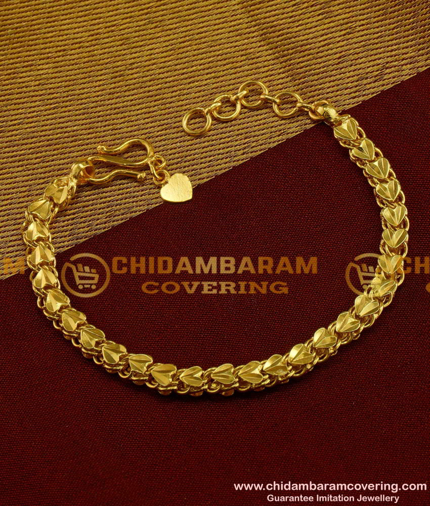 BCT007 - Pure Gold Plated Heartin Design Bracelet Buy Online Shopping