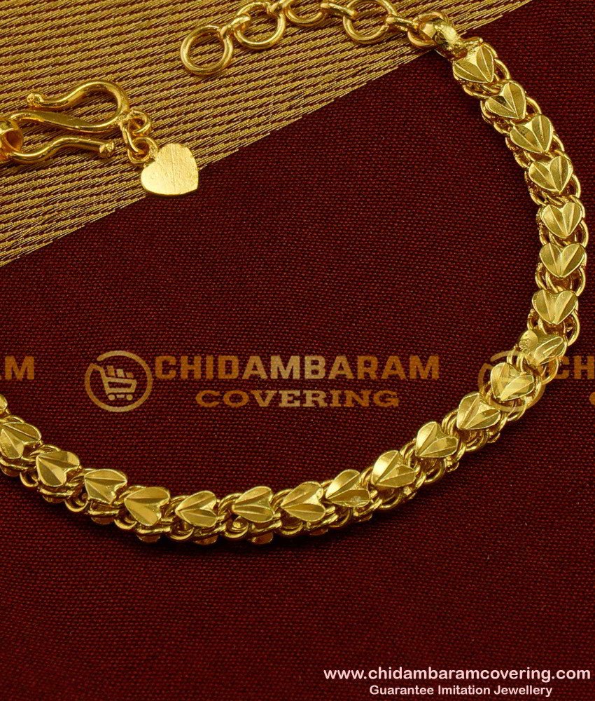 BCT007 - Pure Gold Plated Heartin Design Bracelet Buy Online Shopping