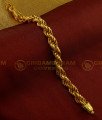 BCT115 - Gold Plated Heavy Thick Twisted Hand Chain Dragon Design Bracelet for Men