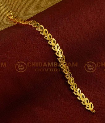 BCT116 - Elegant Gold Design One Gram Gold Guaranteed Broad Bracelet Design Online