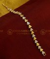 BCT138 - Stylish Modern Diamond Design Rose Gold Hand Chain Design Bracelet for Women