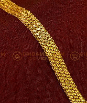 BCT141 - Most Attractive Real Gold Design Men Broad Bracelet Latest Collection for Wedding