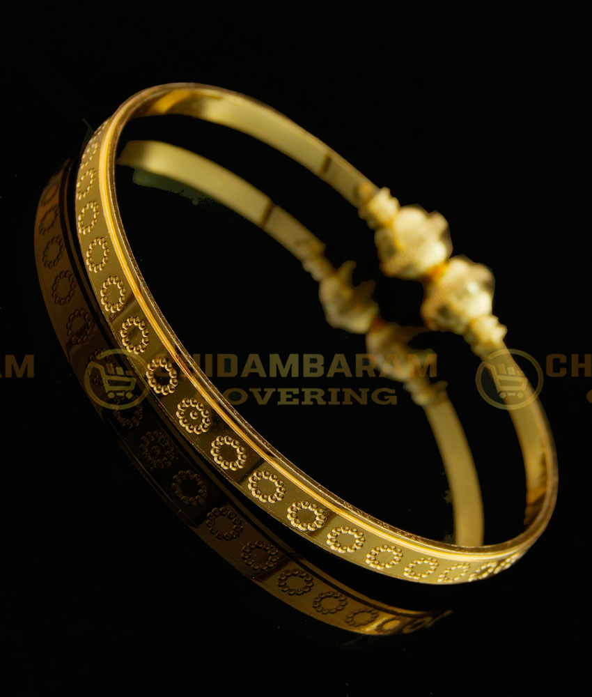BCT153 - 2.6 size Elegant Decent Look Daily Use Office Wear Adjustable Plain Kada Bracelet